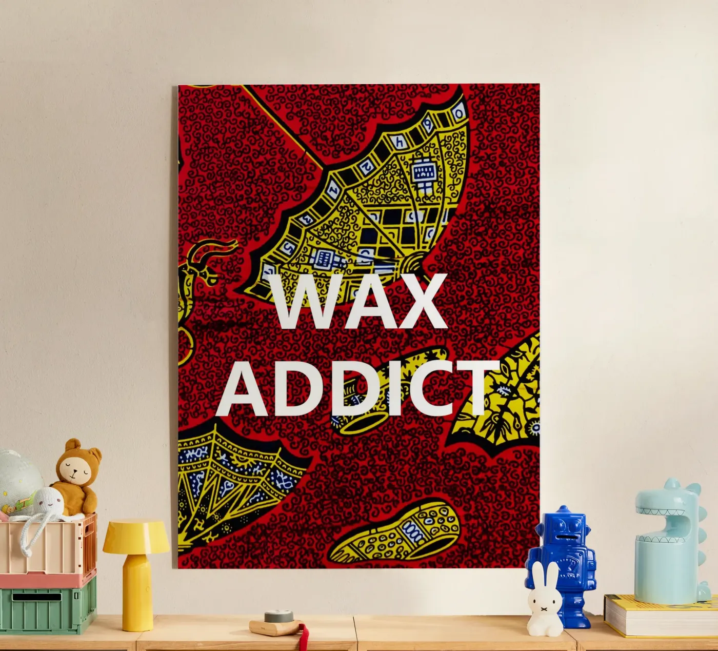 Wax addict acryl van Mathudace Créas
