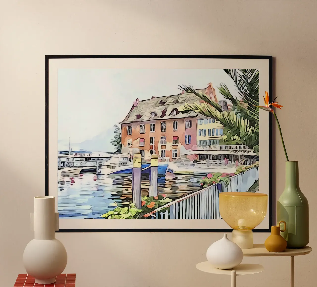 Meersburg sul Lago di Costanza, motivo 1 poster da ZAMART