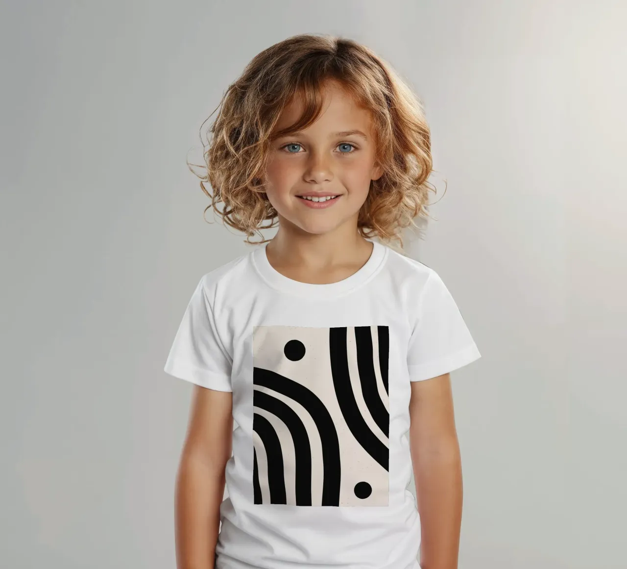 Boho Abstract Minimal Art Design - Elegante e senza tempo t-shirt bambini da Whole©