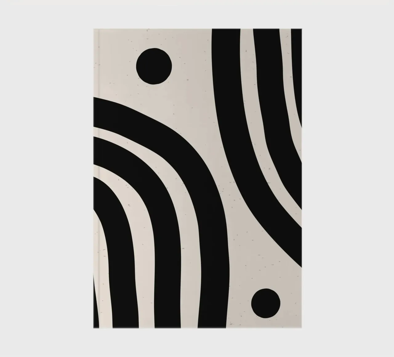 Boho Abstract Minimal Art Design - Stylish & Timeless notebook by Whole©