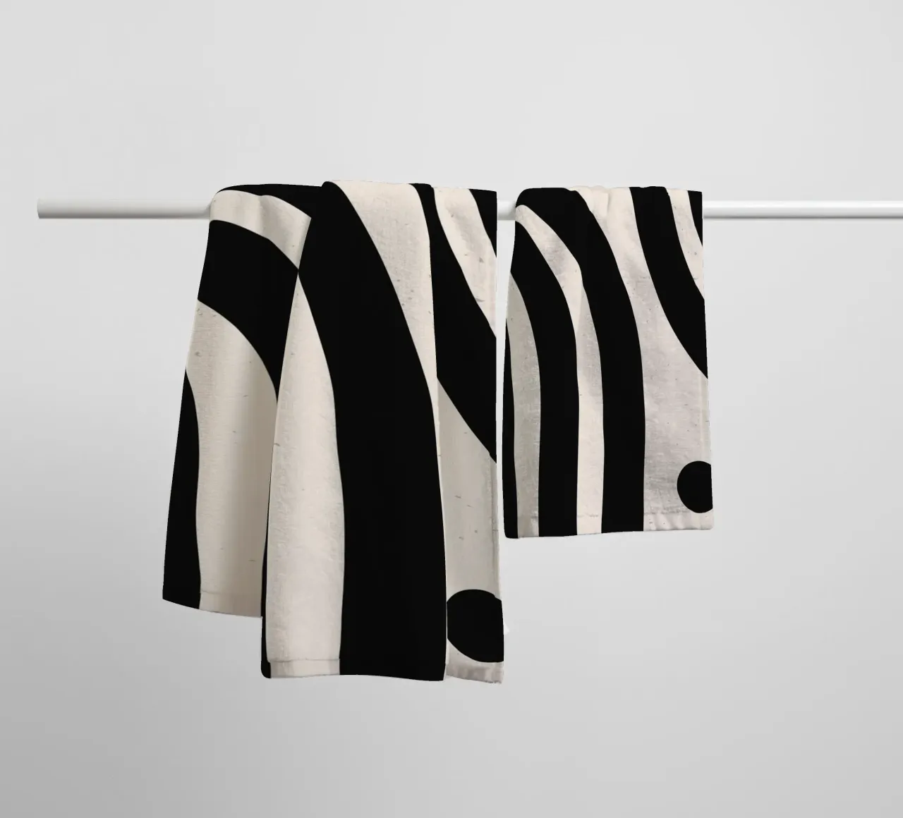 Boho Abstrakt Minimal Art Design – Stilvoll & Zeitlos Handtuch von Whole©