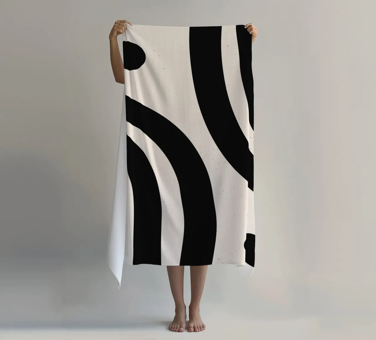 Boho Abstract Minimal Art Design - Elegante e senza tempo telo mare da Whole©