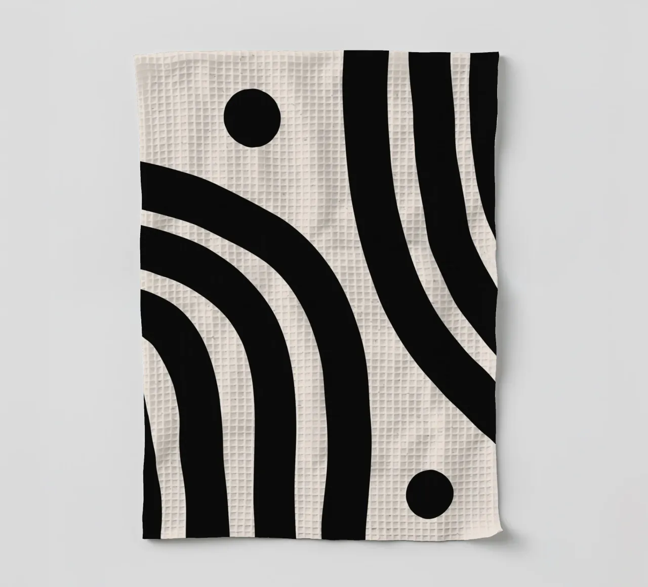 Boho Abstract Minimal Art Design - Élégant et intemporel torchon de Whole©