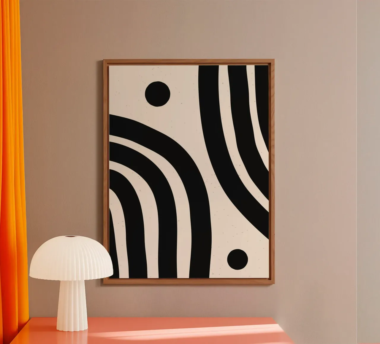 Boho Abstract Minimal Art Design - Elegante e senza tempo alluminio dibond da Whole©