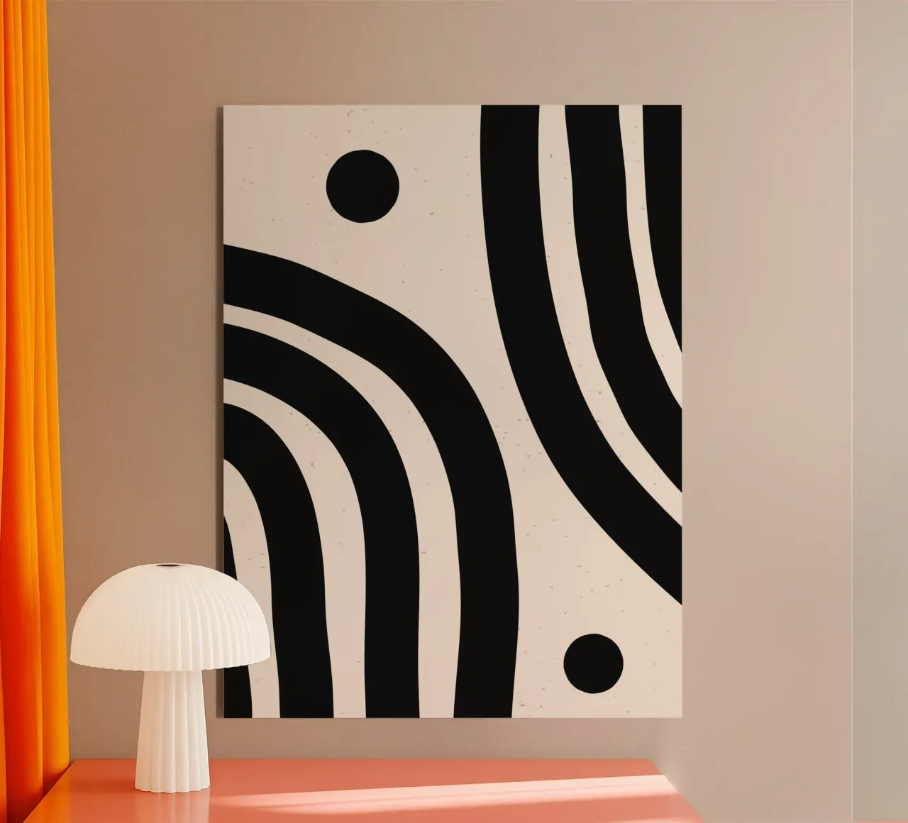 Boho Abstract Minimal Art Design - Elegante e senza tempo alluminio dibond da Whole©