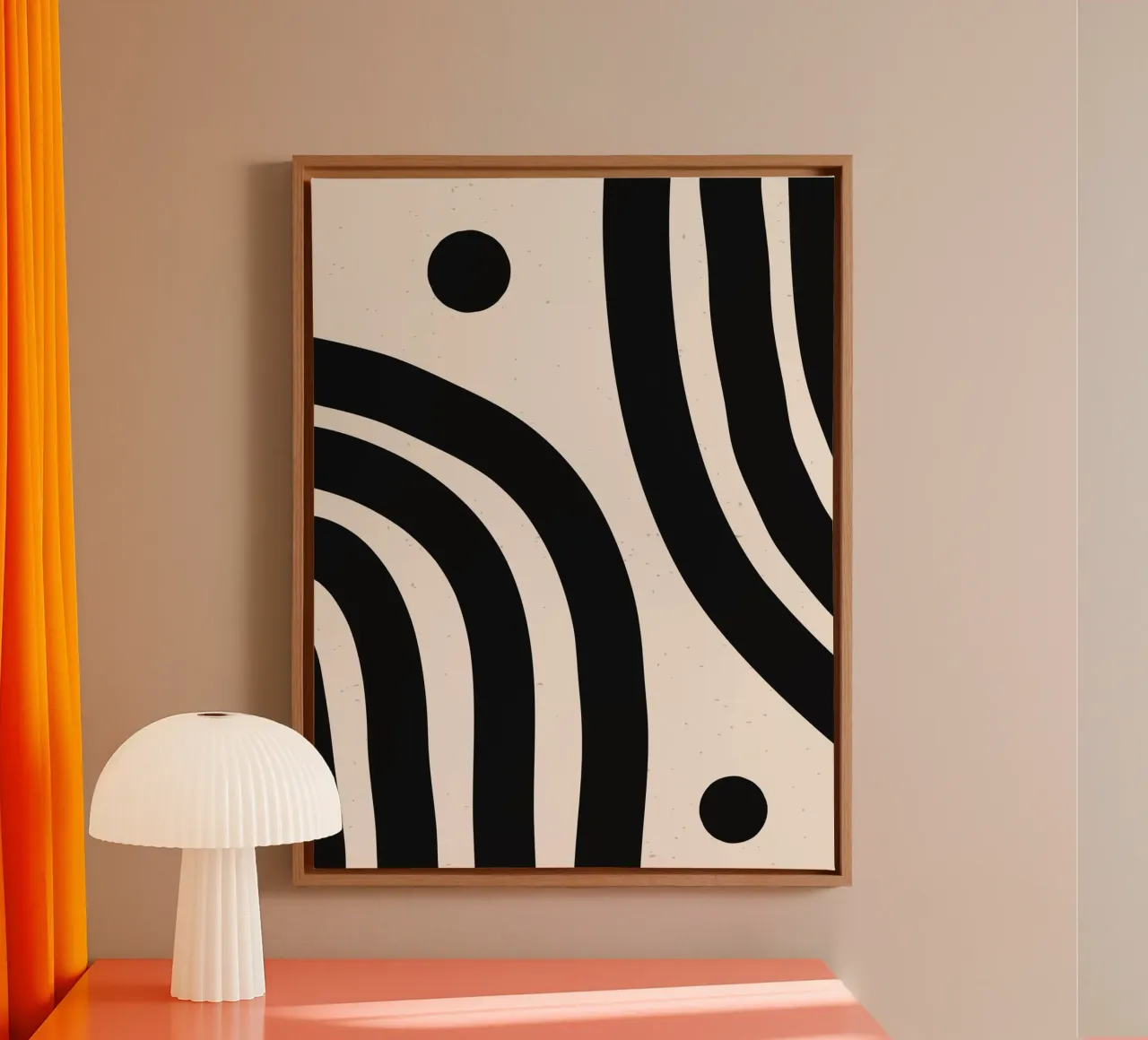 Boho Abstract Minimal Art Design - Stylish & Timeless canvas by Whole©