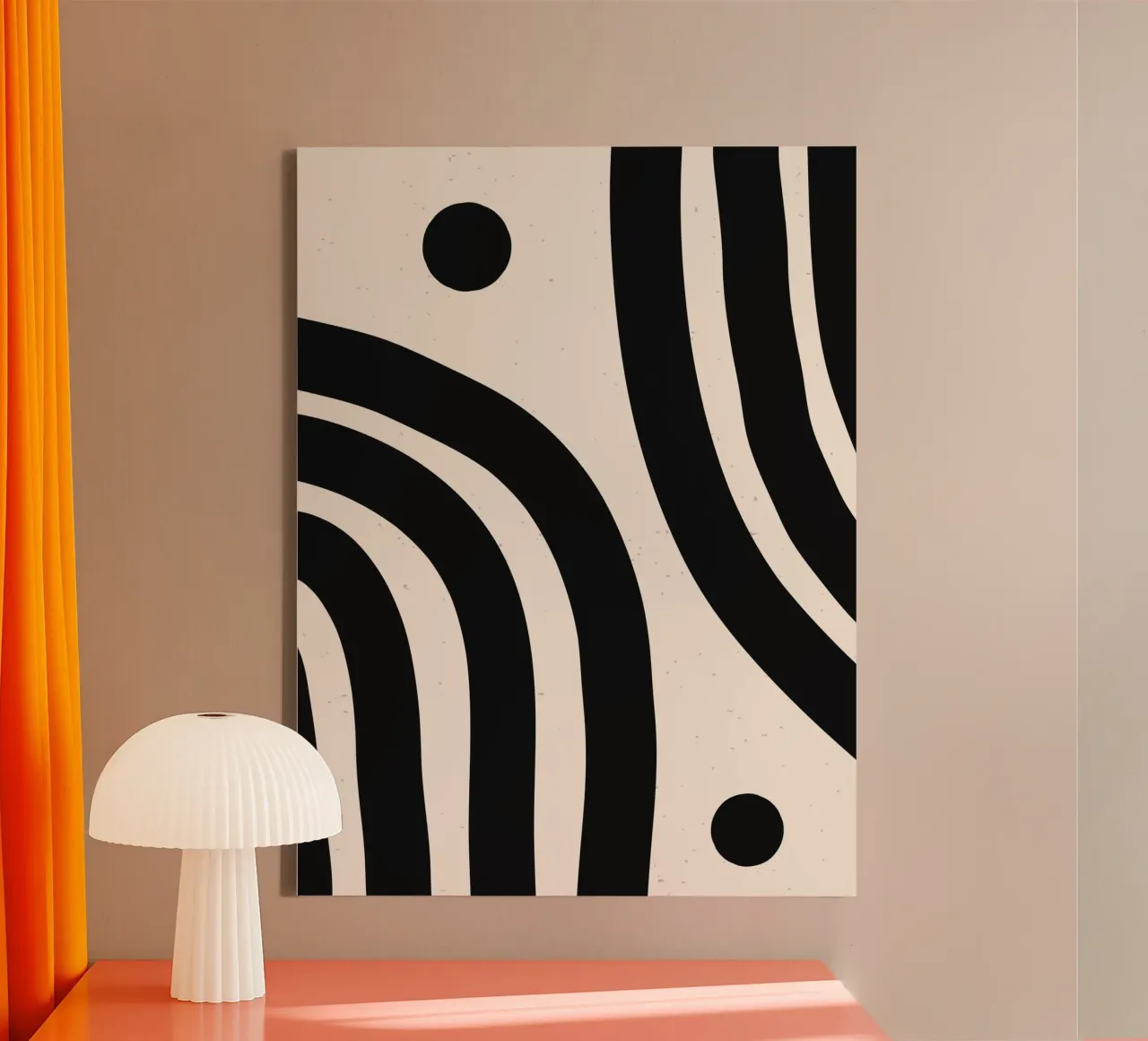 Boho Abstract Minimal Art Design - Stylish & Timeless canvas by Whole©