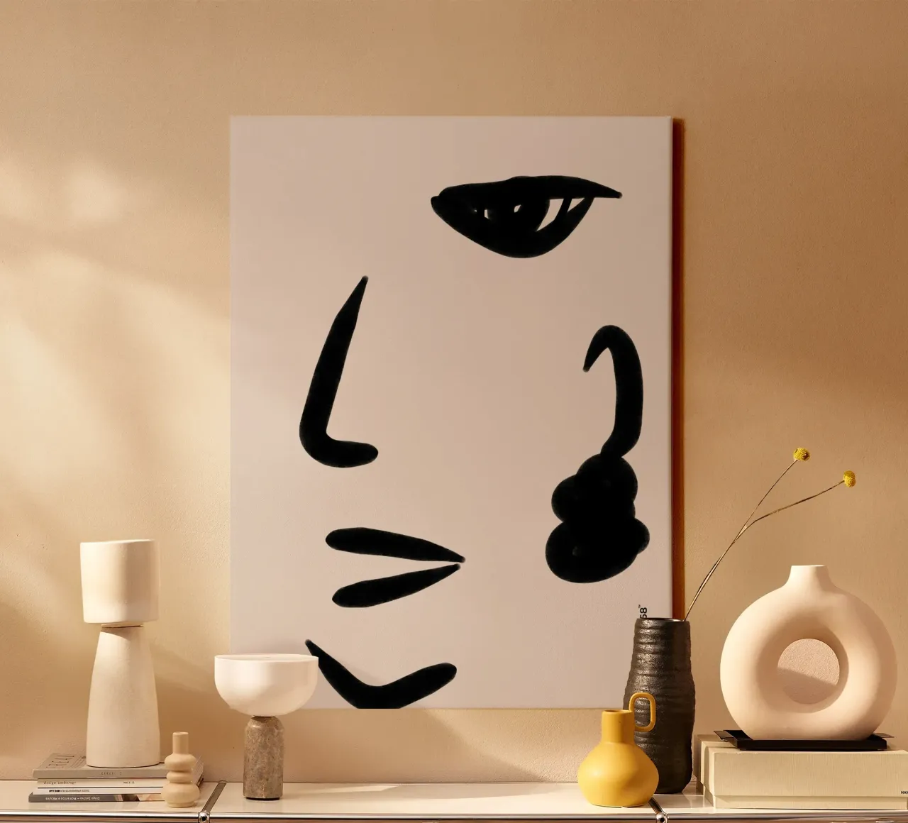 Vibrant Silhouettes canvas by Mike Leymi