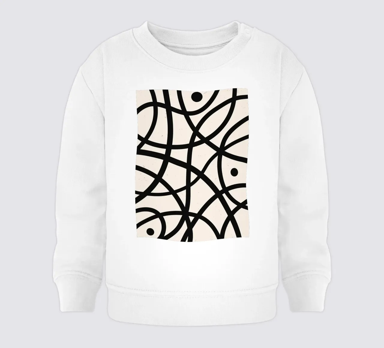 Linea geometrica boho - moderna e senza tempo felpa neonato da Whole©