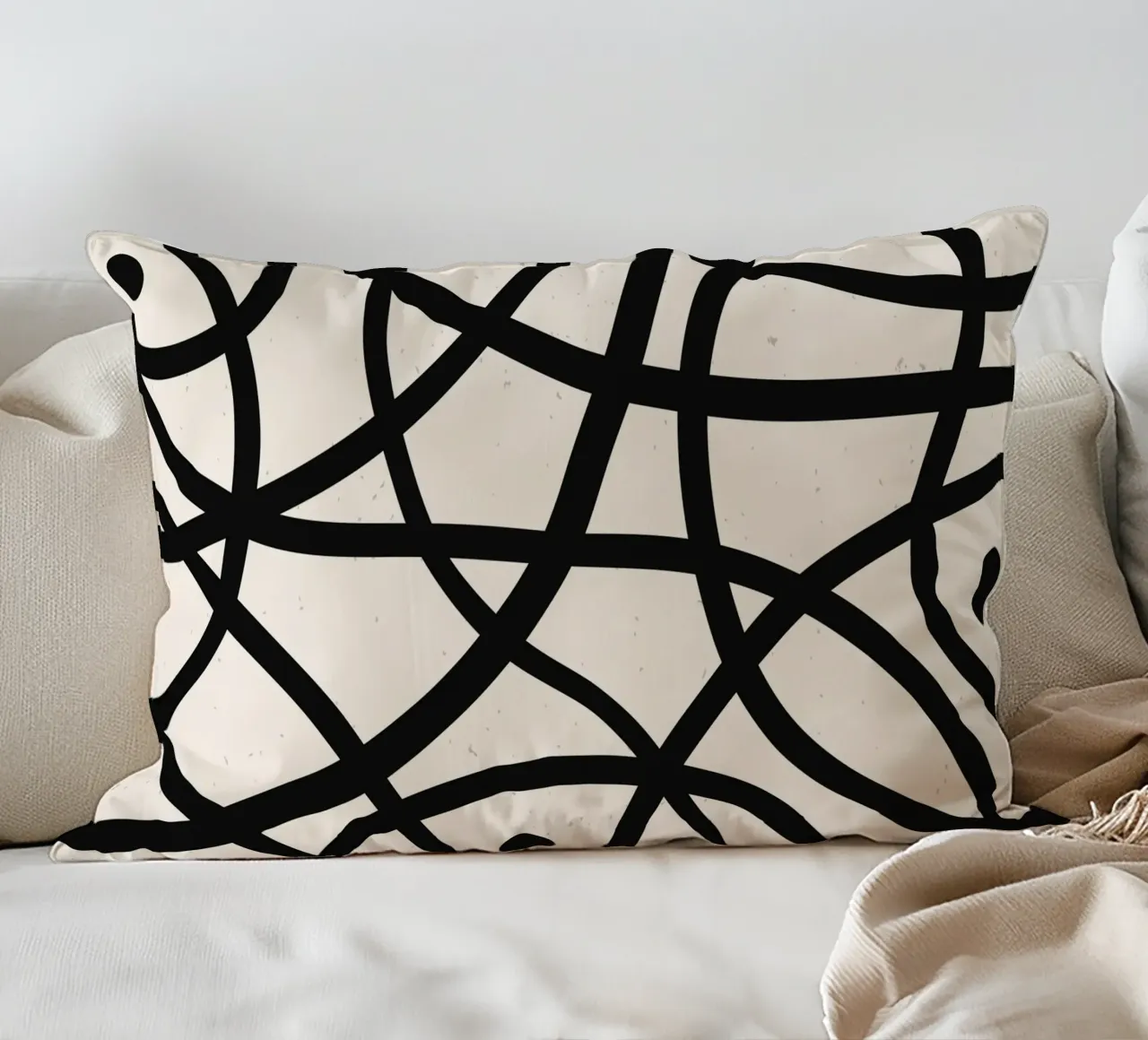 Linea geometrica boho - moderna e senza tempo cuscino da Whole©