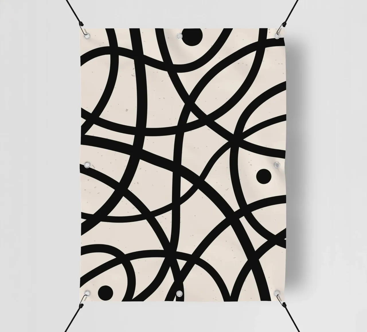 Linea geometrica boho - moderna e senza tempo telo in pvc da Whole©