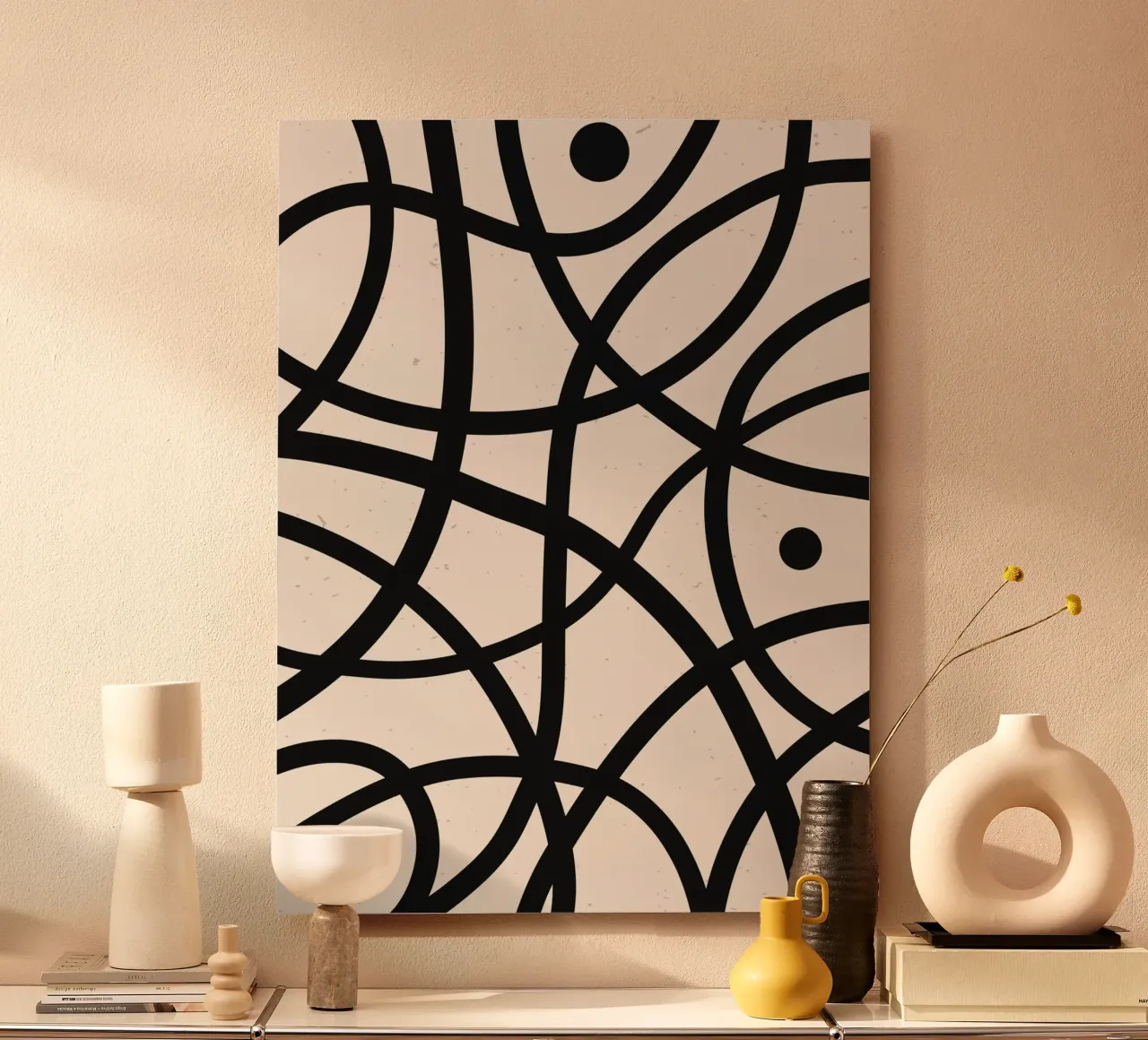 Linea geometrica boho - moderna e senza tempo alluminio dibond da Whole©