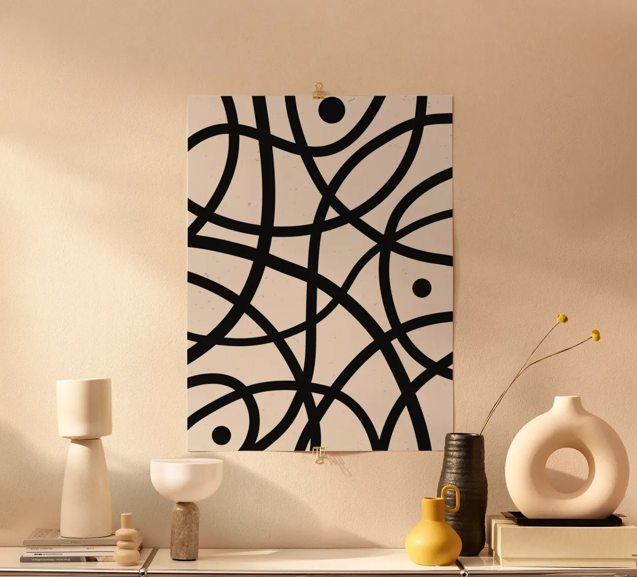 Geometric boho line design - modern & timeless hahnemühle by Whole©