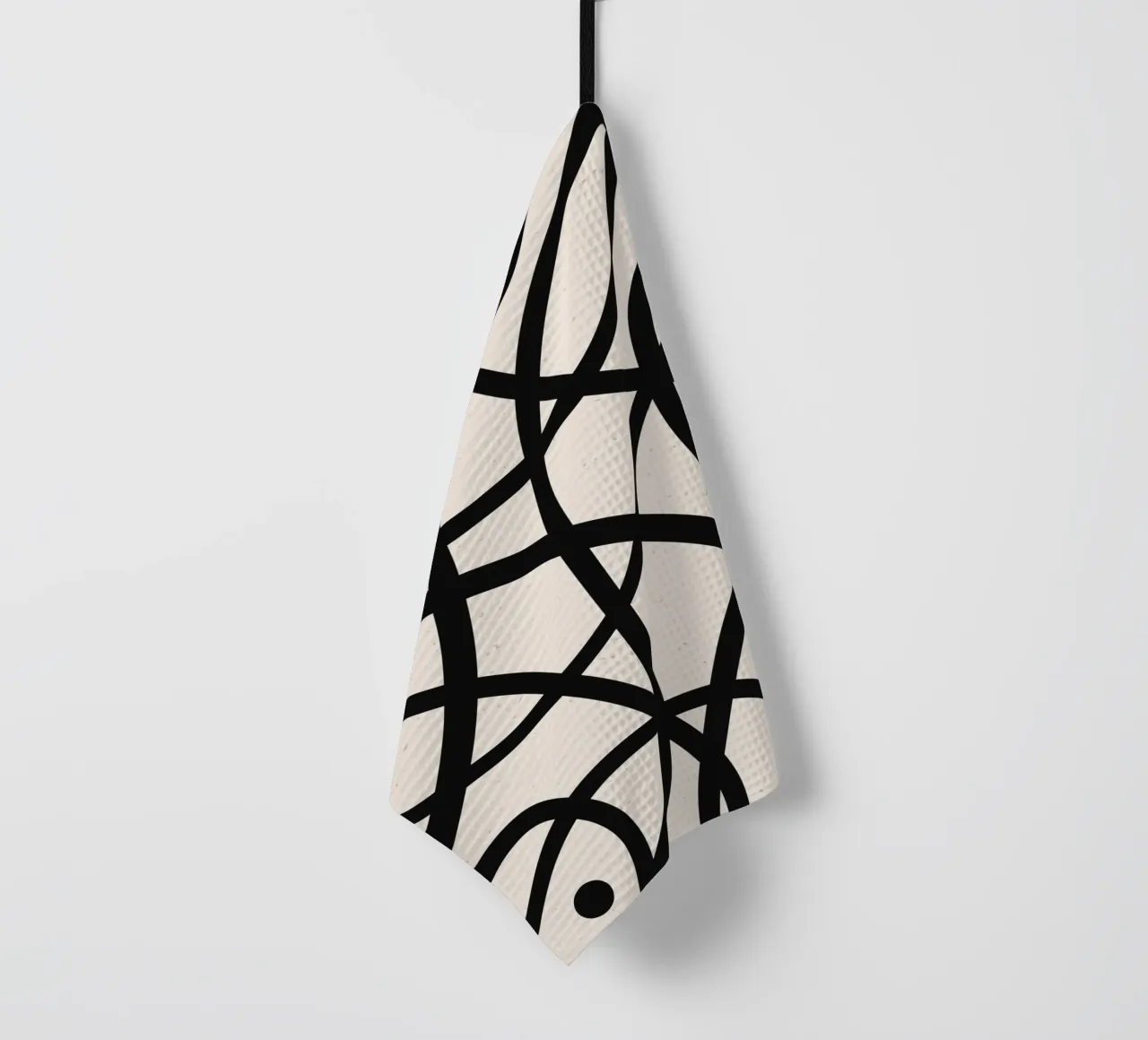 Design de lignes géométriques boho - moderne & intemporel torchon de Whole©
