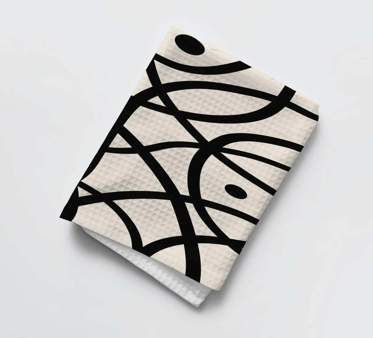 Design de lignes géométriques boho - moderne & intemporel torchon de Whole©
