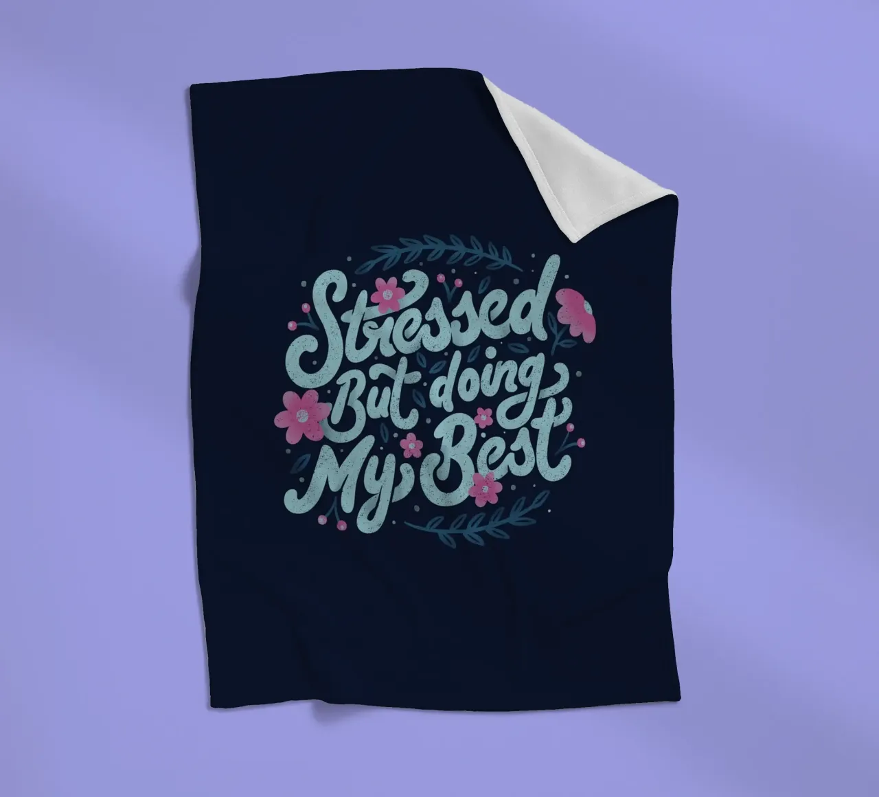 Stressato, ma faccio del mio meglio coperta in pile da Tobe Fonseca