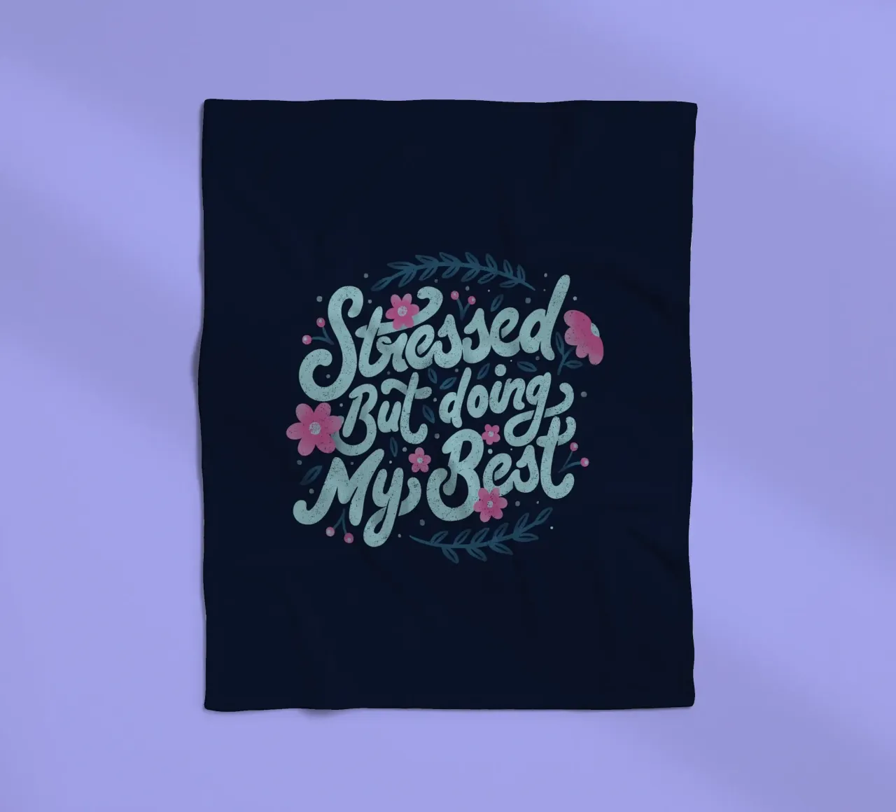 Stressato, ma faccio del mio meglio coperta in pile da Tobe Fonseca