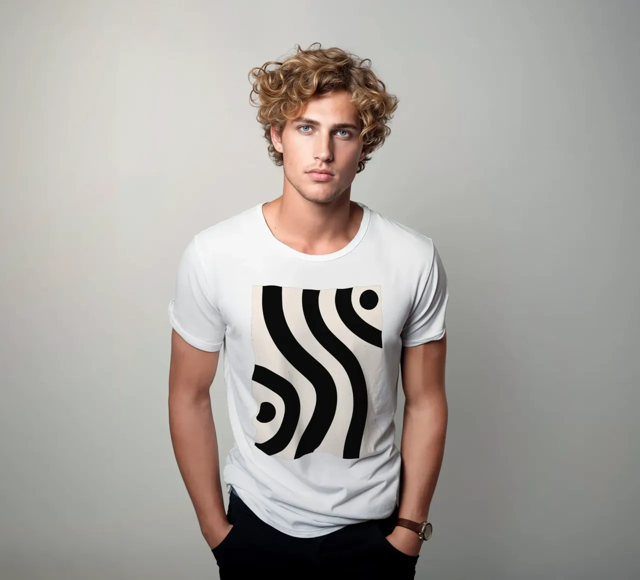 Boho Wave Kunstontwerp - Abstract & Tijdloos t-shirt van Whole©