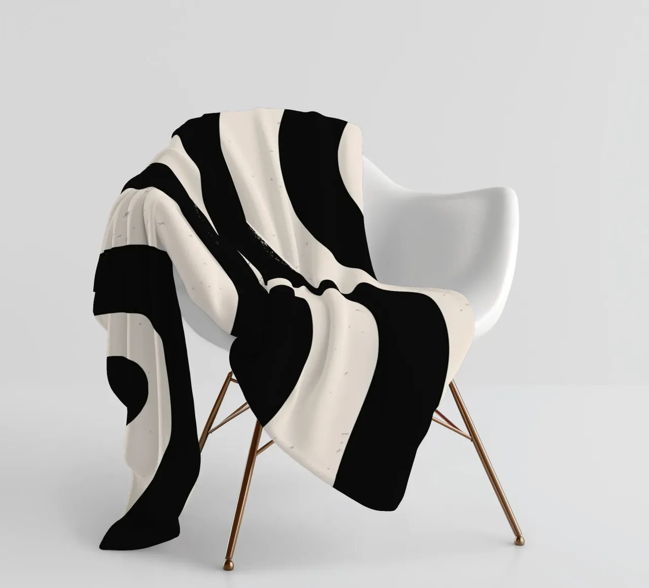 Boho Wave Kunstontwerp - Abstract & Tijdloos fleecedeken van Whole©