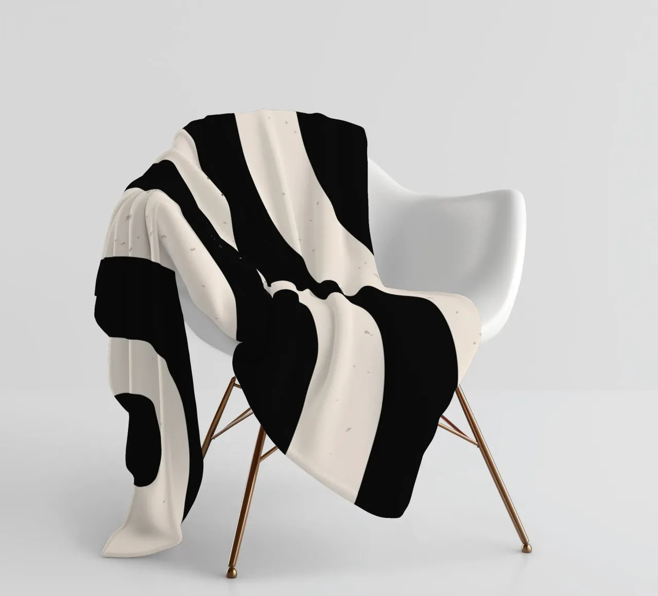 Boho Wave Kunstontwerp - Abstract & Tijdloos fleecedeken van Whole©