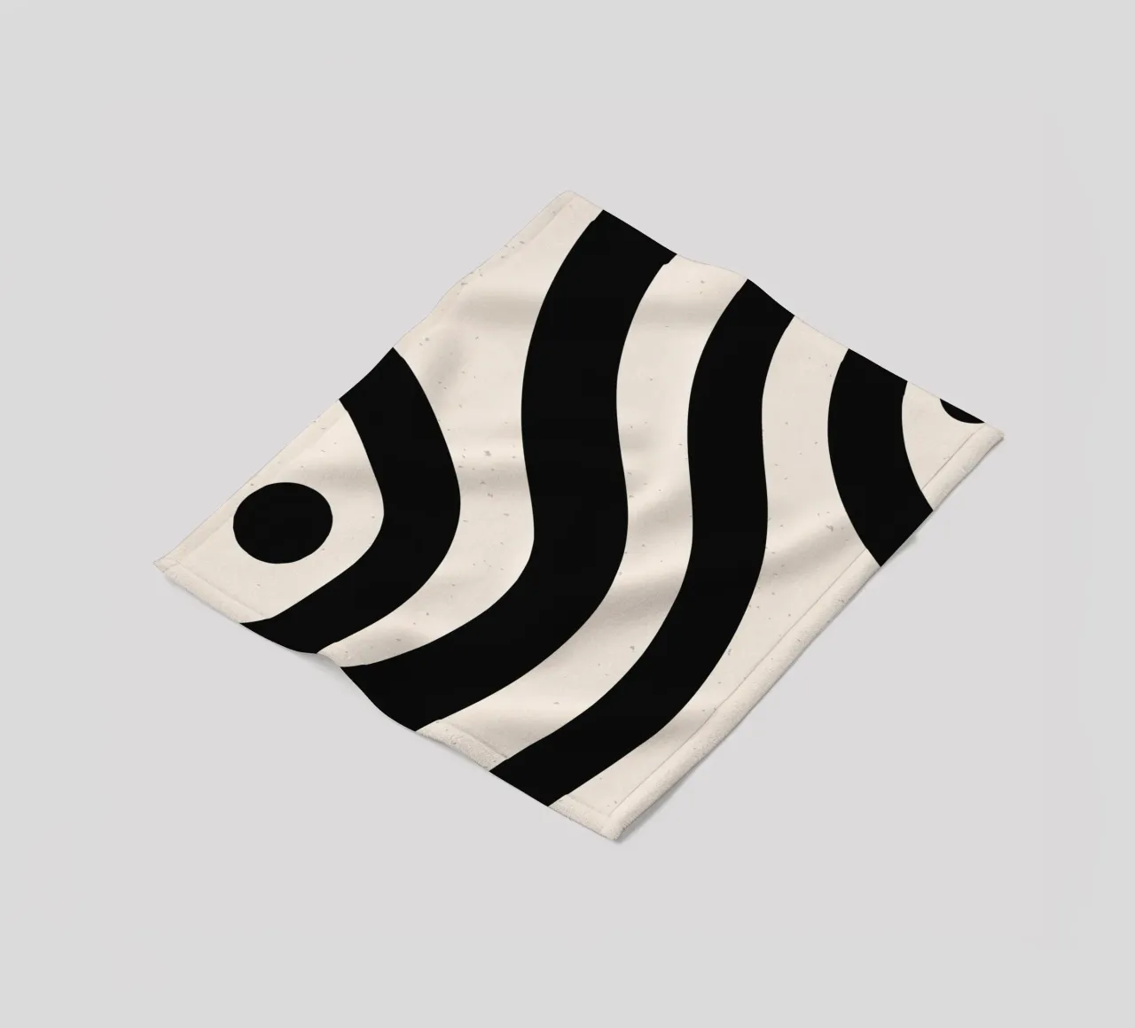 Boho Wave Kunstontwerp - Abstract & Tijdloos fleecedeken van Whole©