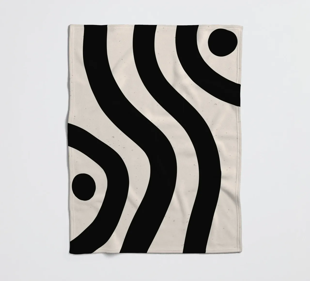 Boho Wave Kunstontwerp - Abstract & Tijdloos fleecedeken van Whole©