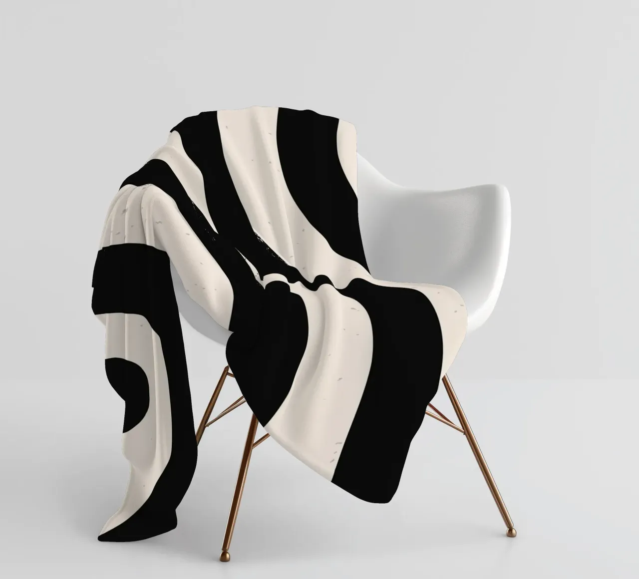 Boho Wave Kunstontwerp - Abstract & Tijdloos fleecedeken van Whole©