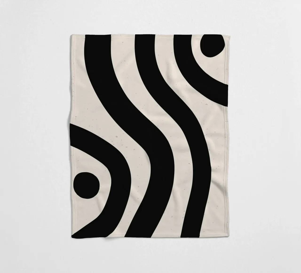 Boho Wave Kunstontwerp - Abstract & Tijdloos fleecedeken van Whole©