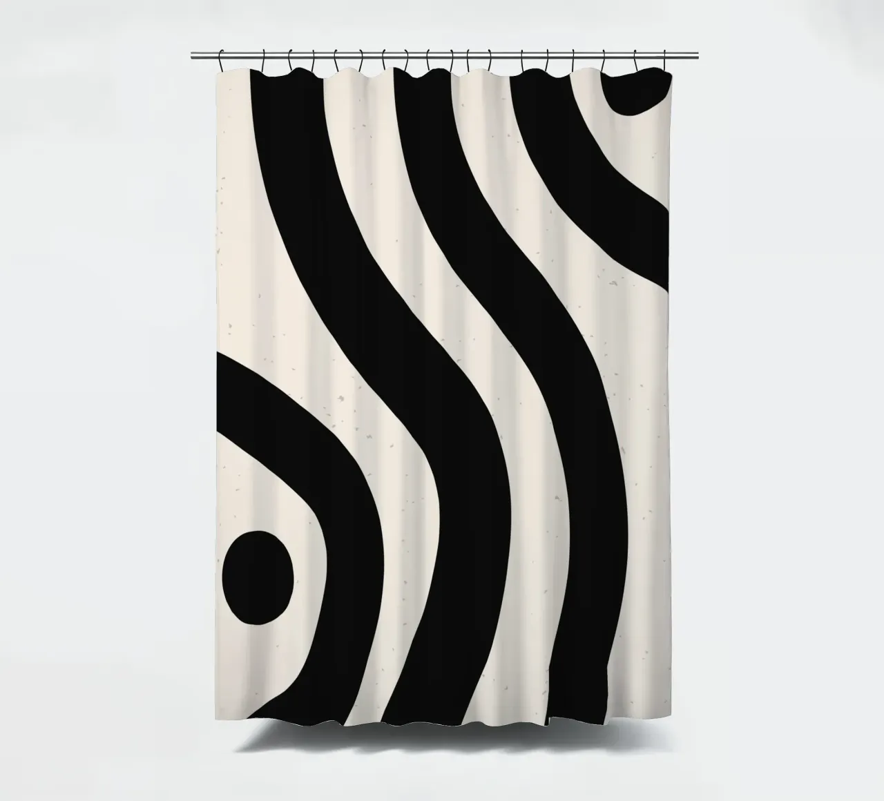 Boho Wave Kunstontwerp - Abstract & Tijdloos douchegordijn van Whole©