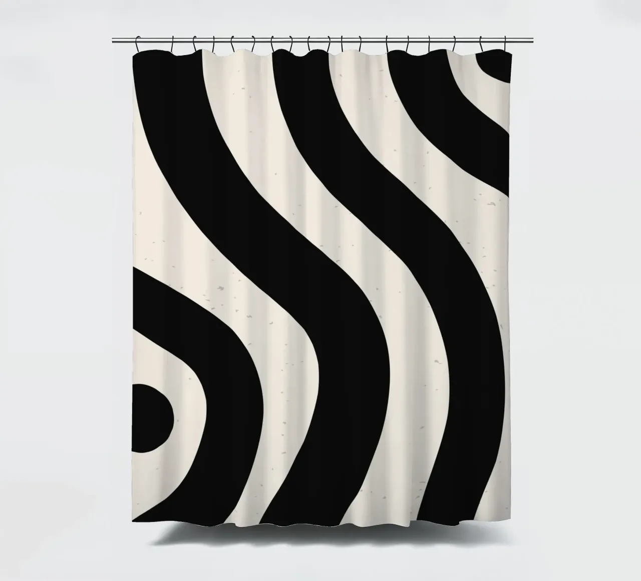 Boho Wave Kunstontwerp - Abstract & Tijdloos douchegordijn van Whole©