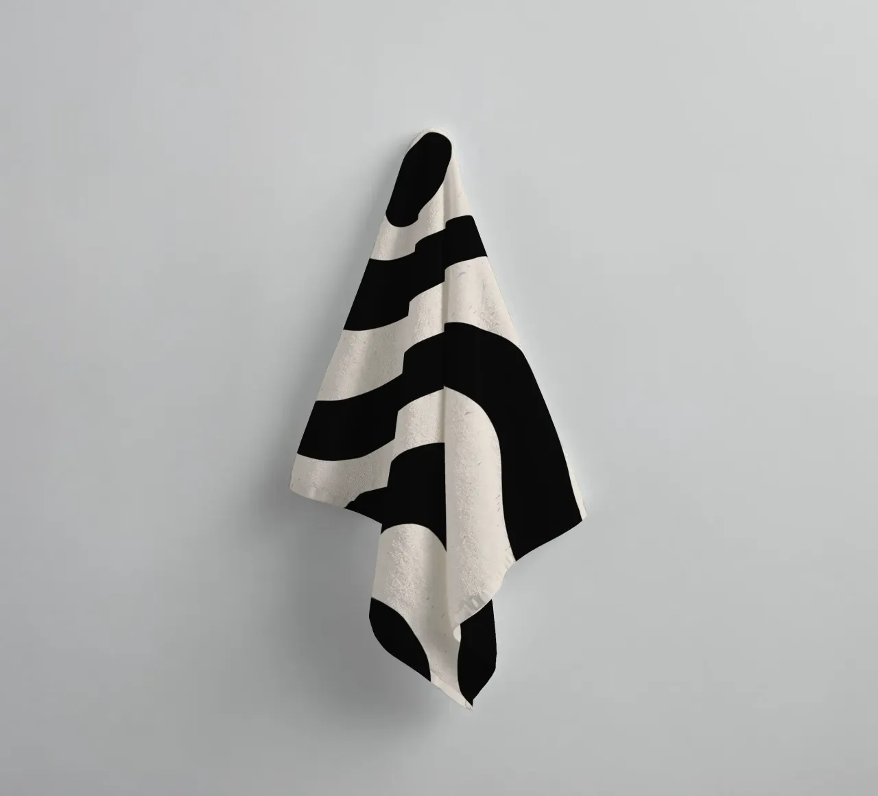 Boho Wave Kunstontwerp - Abstract & Tijdloos badhanddoek van Whole©