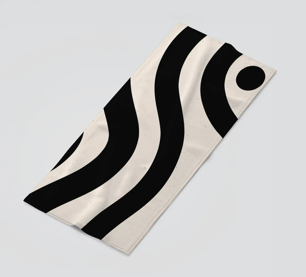 Boho Wave Kunstontwerp - Abstract & Tijdloos strandhanddoek van Whole©