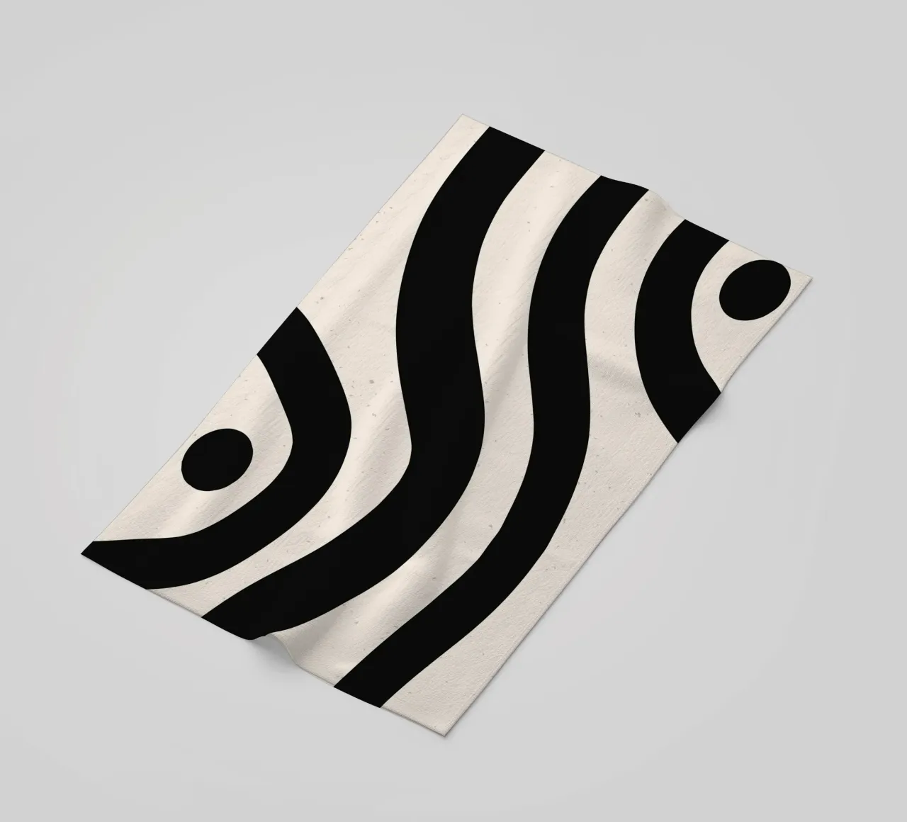 Boho Wave Kunstontwerp - Abstract & Tijdloos strandhanddoek van Whole©