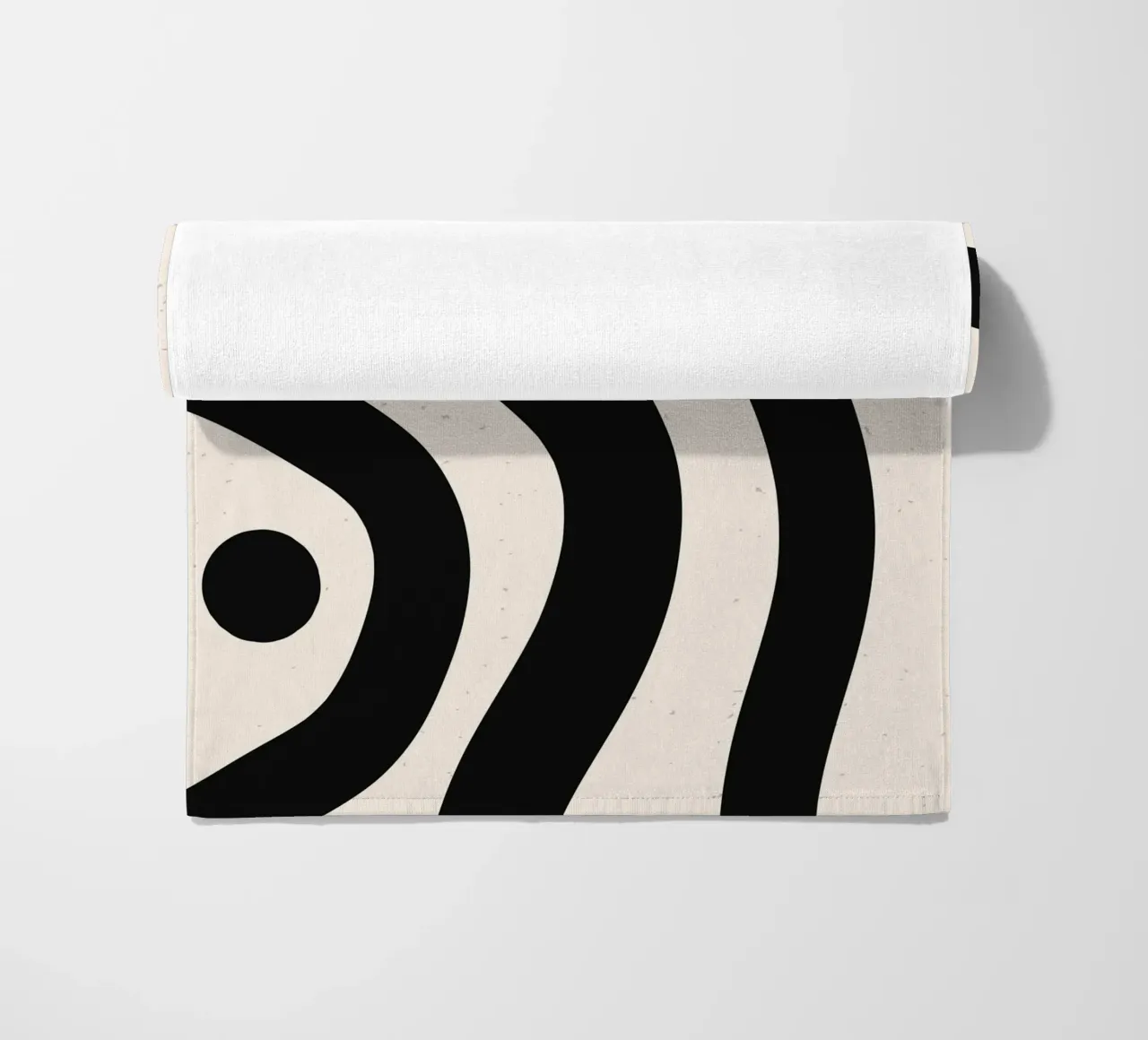 Boho Wave Kunstontwerp - Abstract & Tijdloos strandhanddoek van Whole©