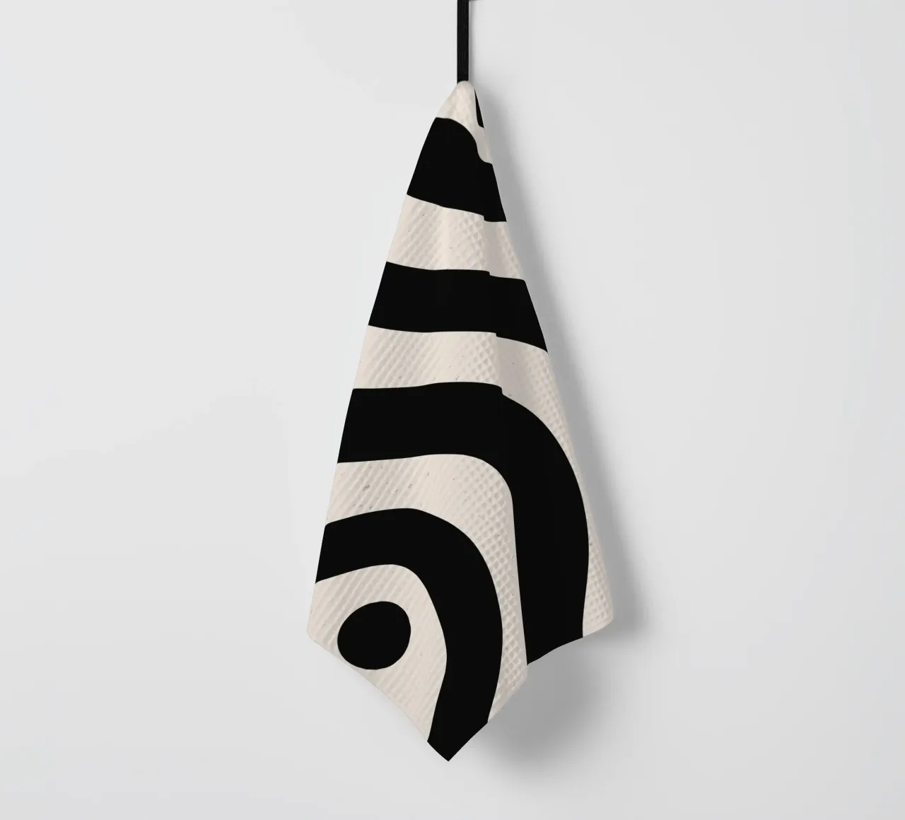 Boho Wave Art Design - Abstrait & Intemporel torchon de Whole©