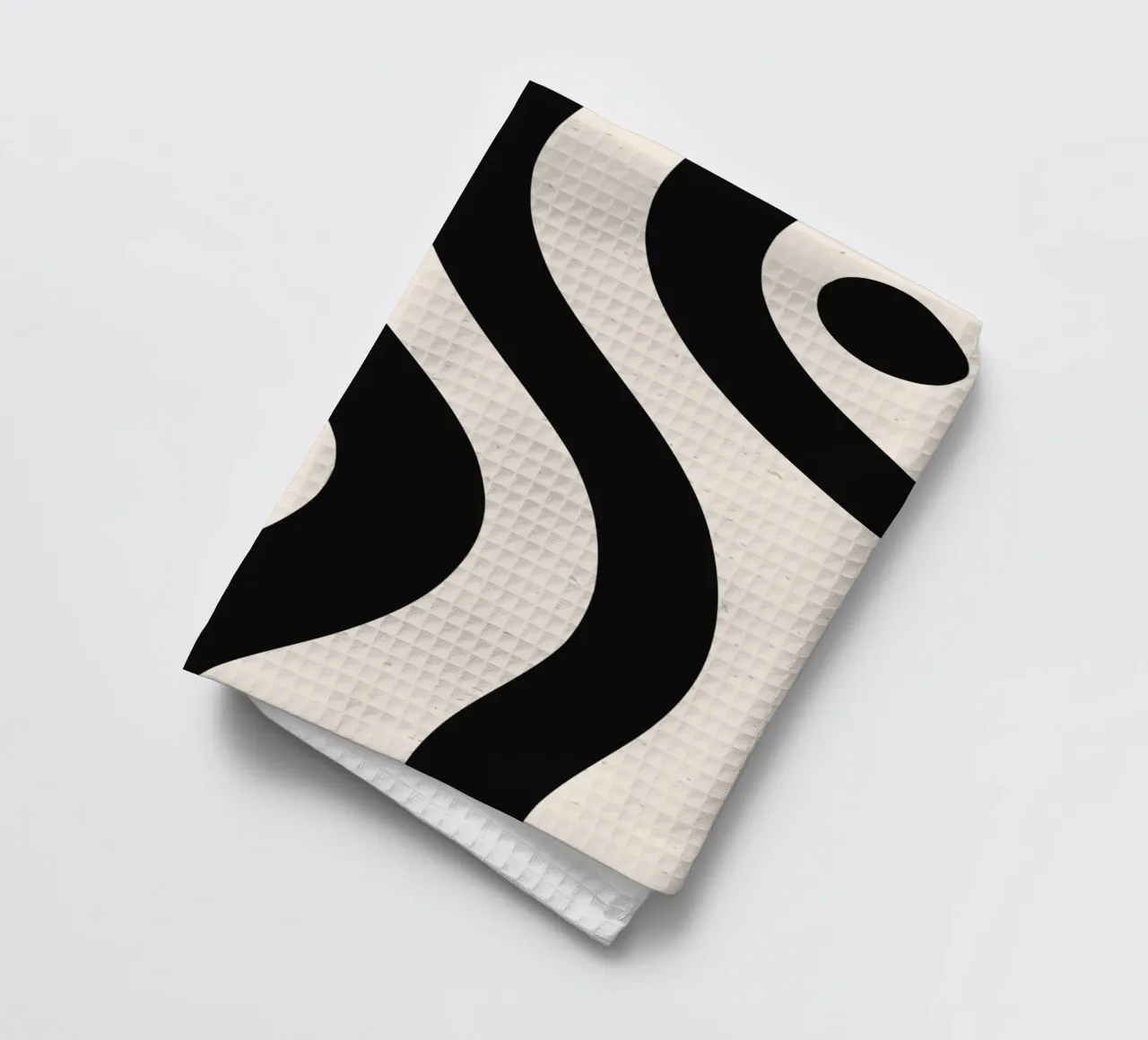 Boho Wave Art Design - Abstrait & Intemporel torchon de Whole©