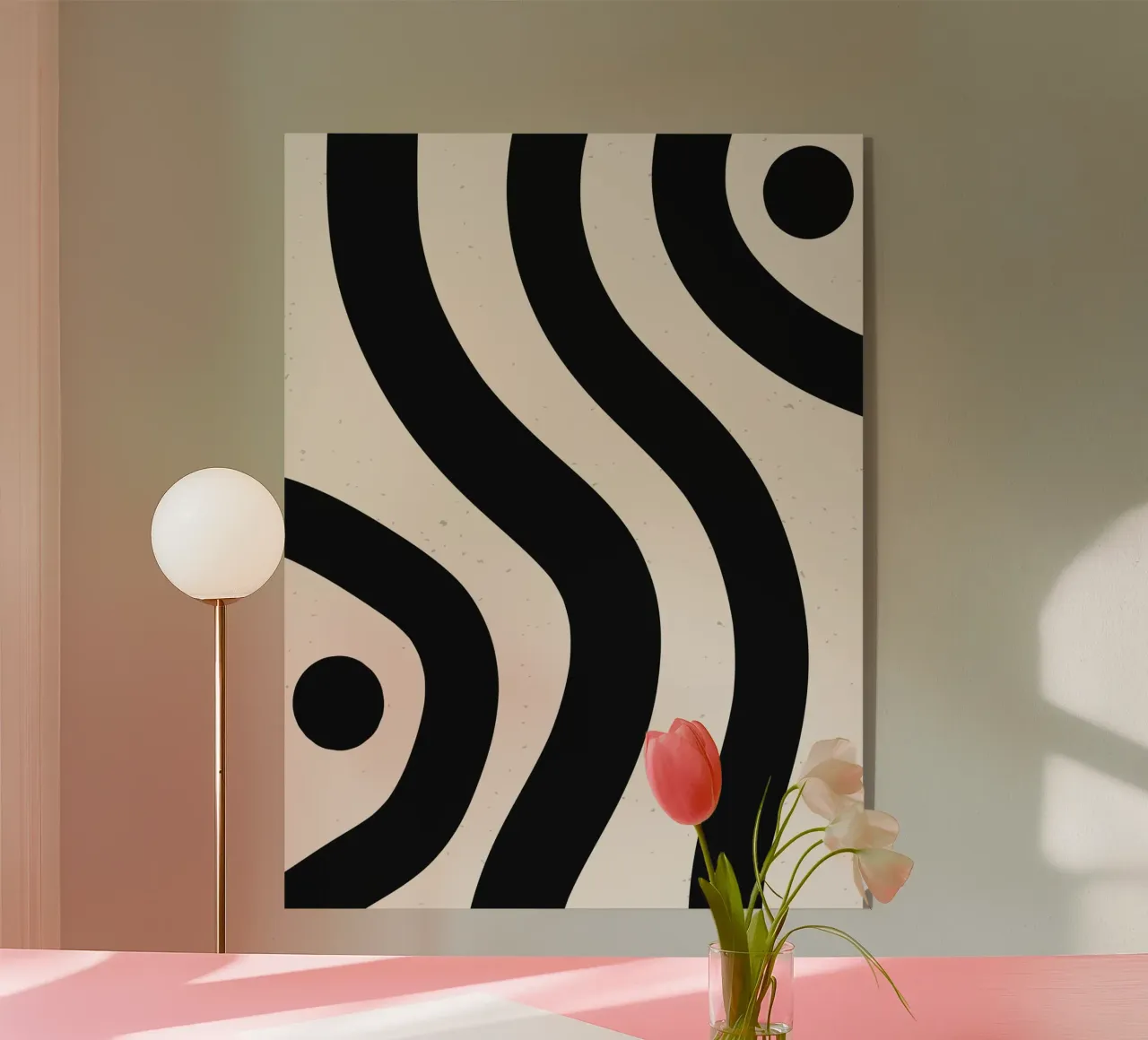 Boho Wave Kunstontwerp - Abstract & Tijdloos acryl van Whole©