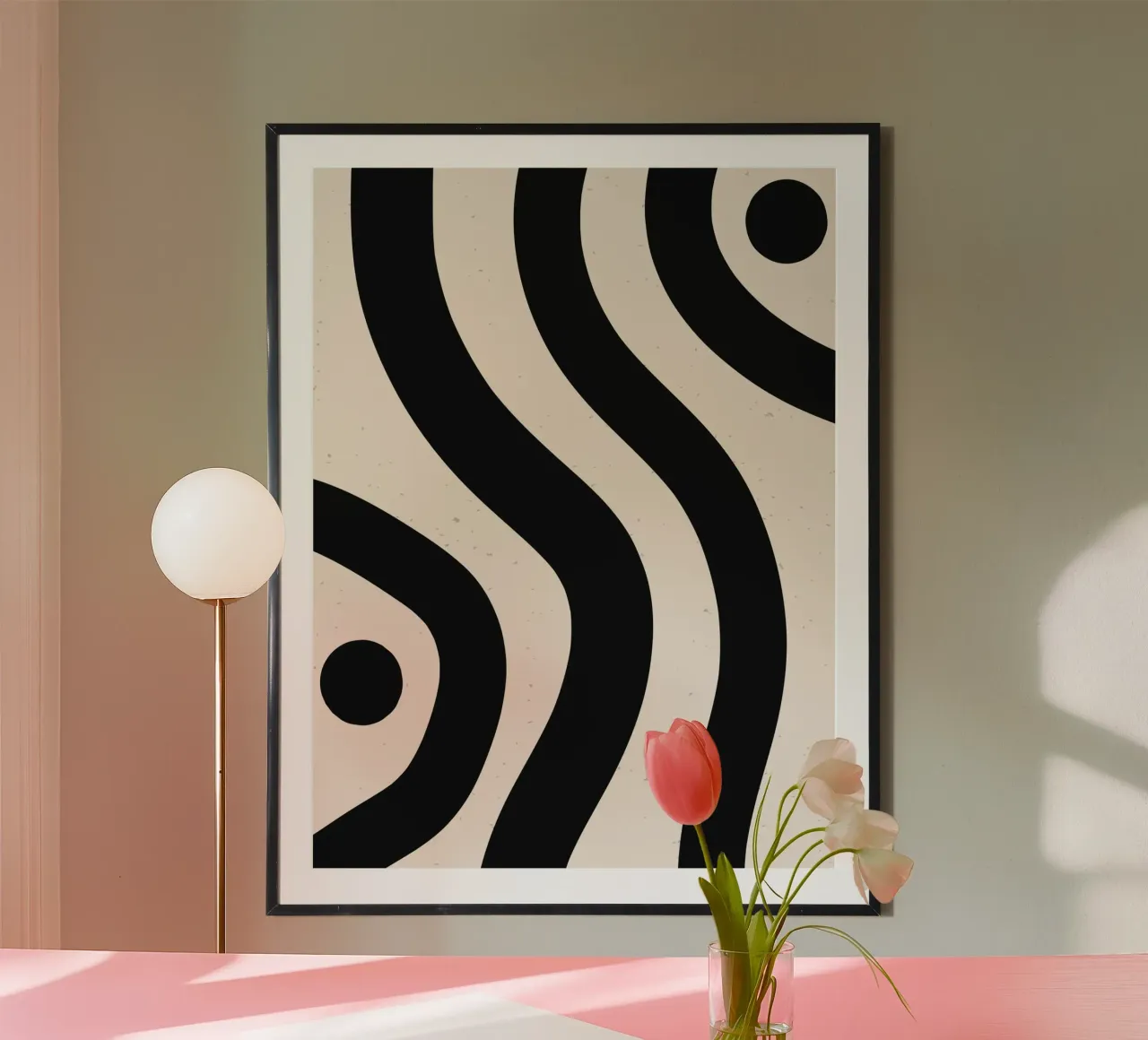 Boho Wave Kunstontwerp - Abstract & Tijdloos hahnemühle van Whole©