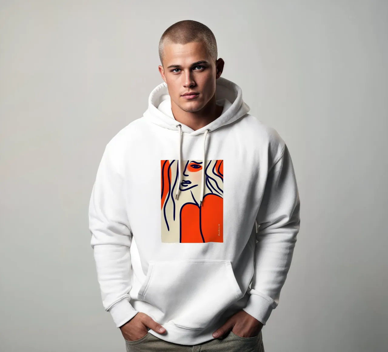 Living Abstraction felpa con cappuccio da Mike Leymi