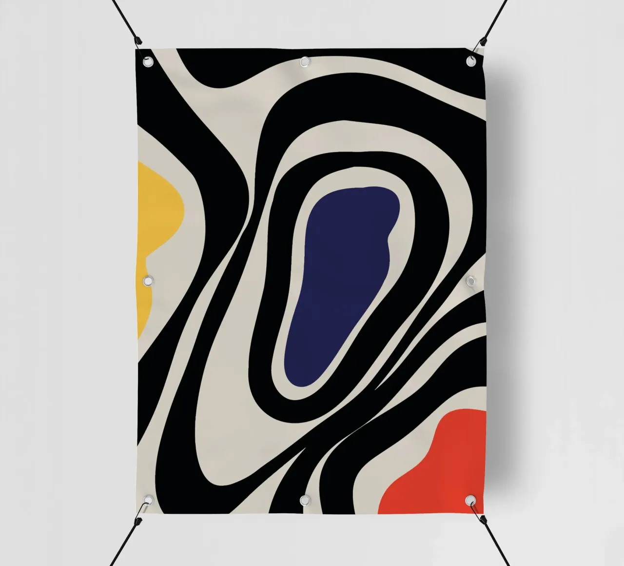 Astratto boho colorato - moderno e dinamico telo in pvc da Whole©