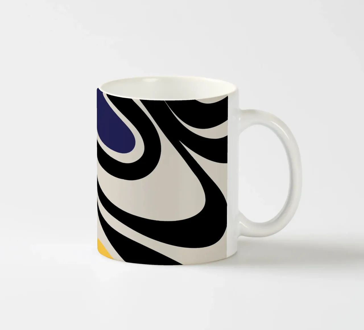 Kleurrijk boho abstract - modern & dynamisch keramische mok van Whole©
