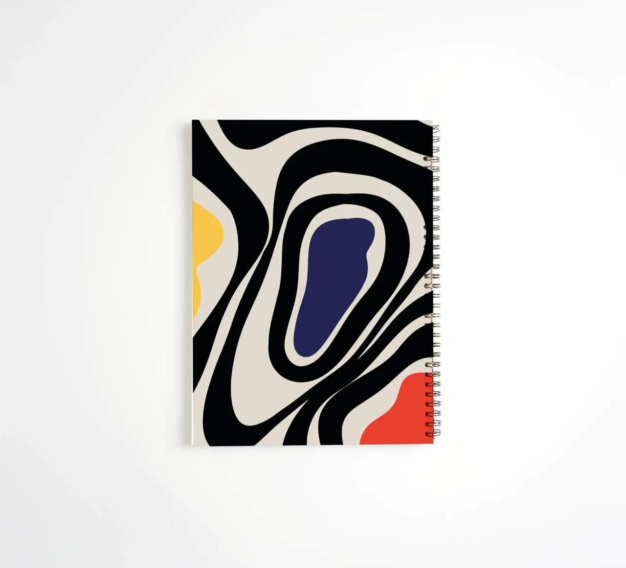 Colourful boho abstract - modern & dynamic spiral notebook by Whole©