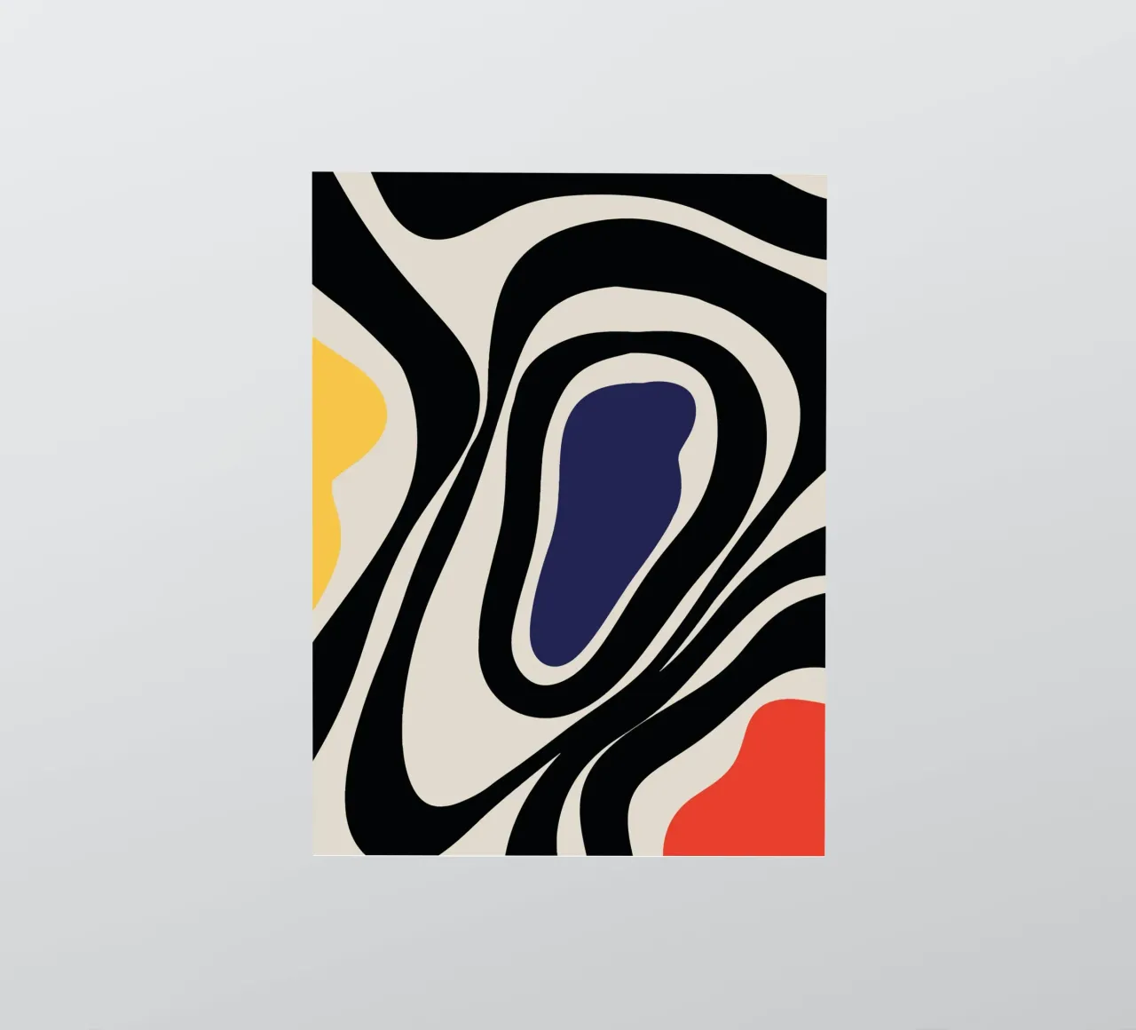 Kleurrijk boho abstract - modern & dynamisch sticker van Whole©