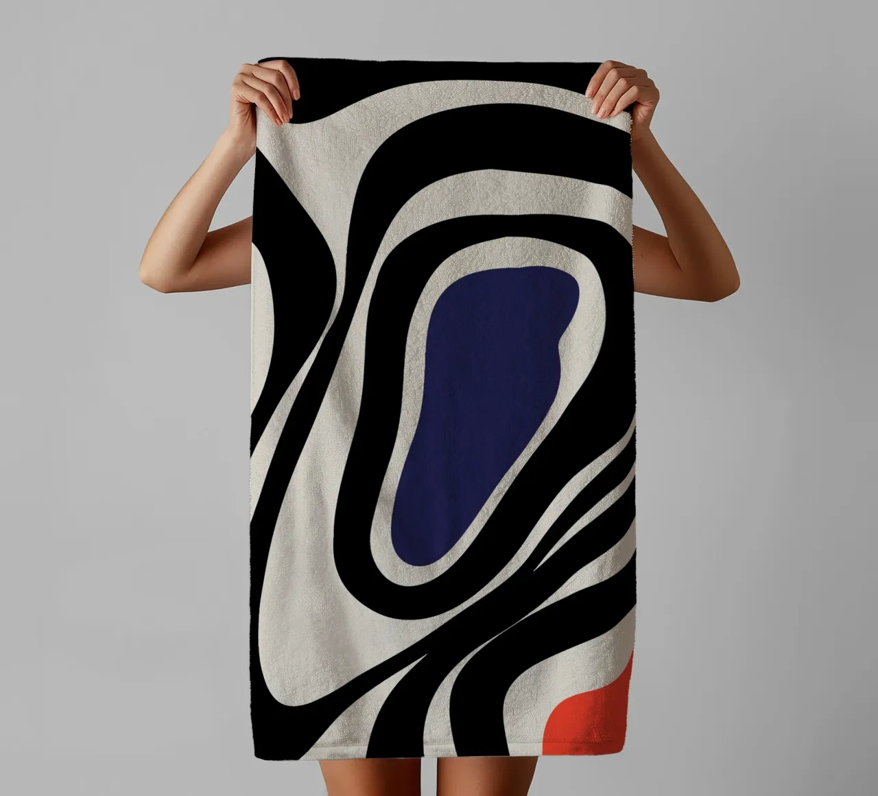 Farbenfrohes Boho-Abstrakt – Modern & Dynamisch Handtuch von Whole©