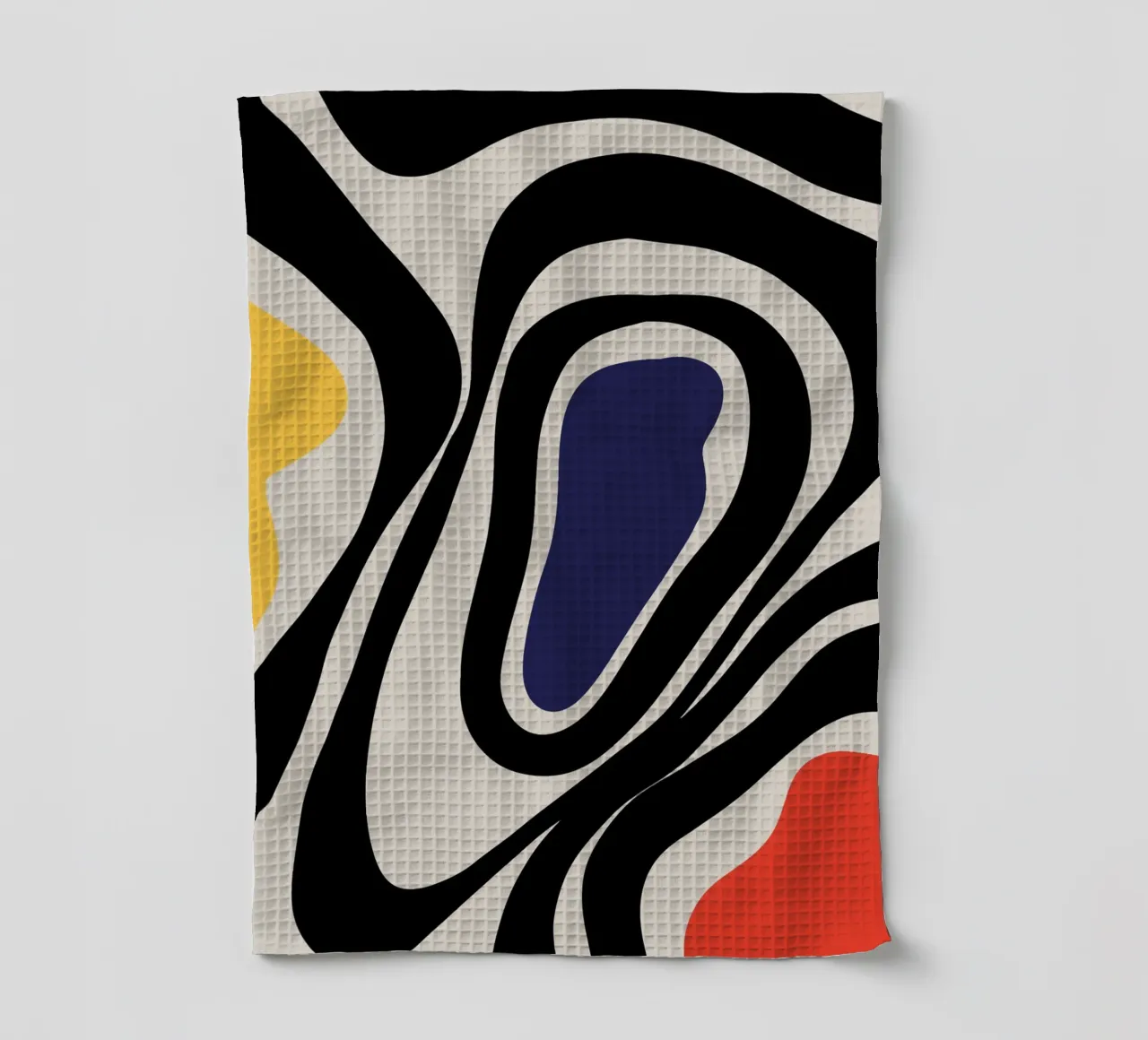 Kleurrijk boho abstract - modern & dynamisch theedoek van Whole©