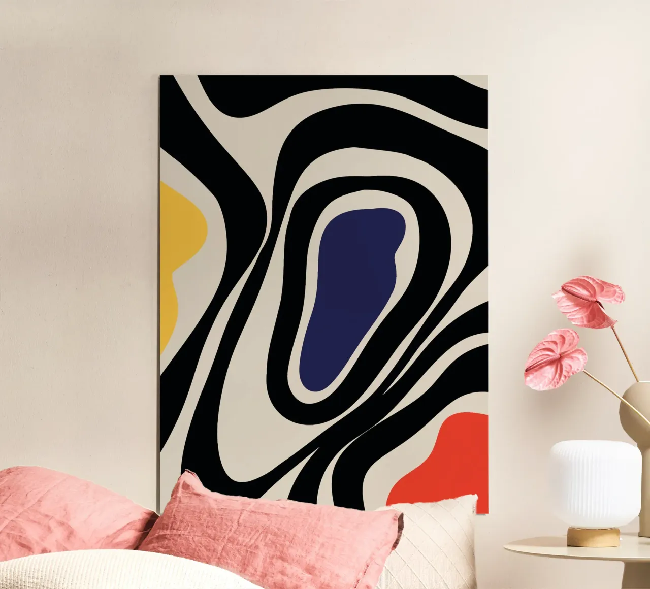 Colourful boho abstract - modern & dynamic hahnemühle by Whole©