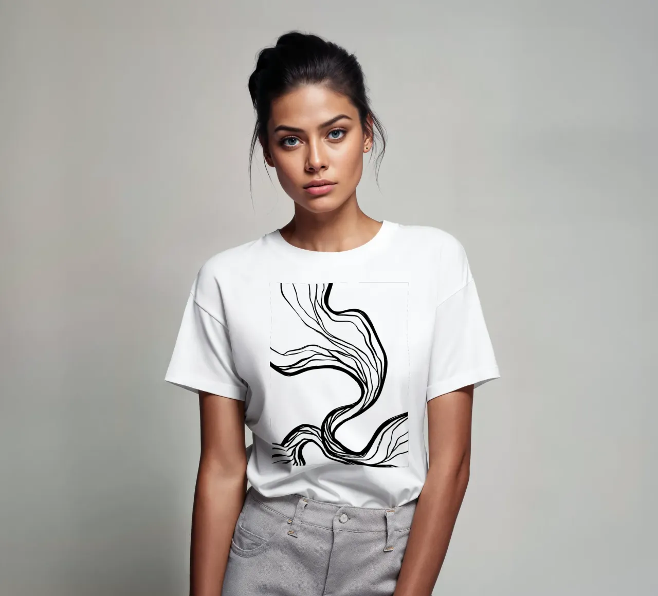 Line art design organico - minimale e moderno t-shirt da Whole©