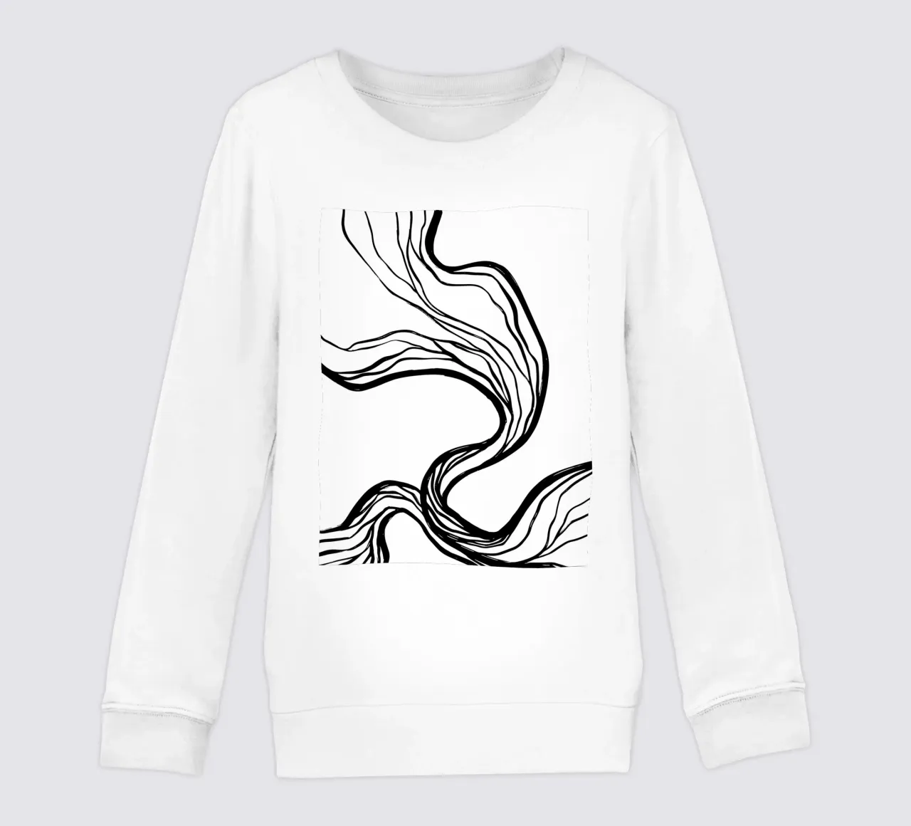 Line art design organico - minimale e moderno felpa bambino da Whole©