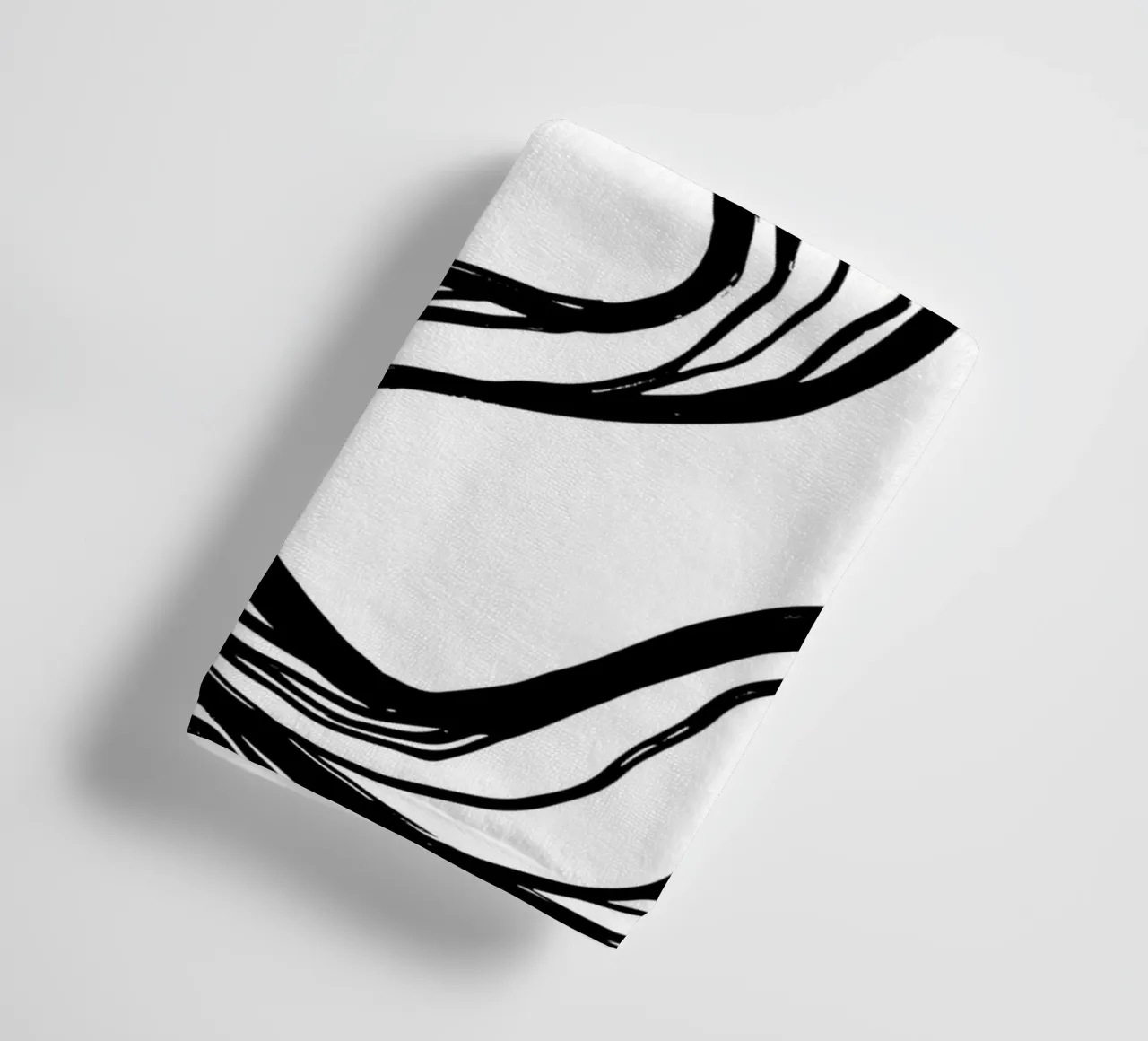 Line art design organico - minimale e moderno asciugamano da bagno da Whole©