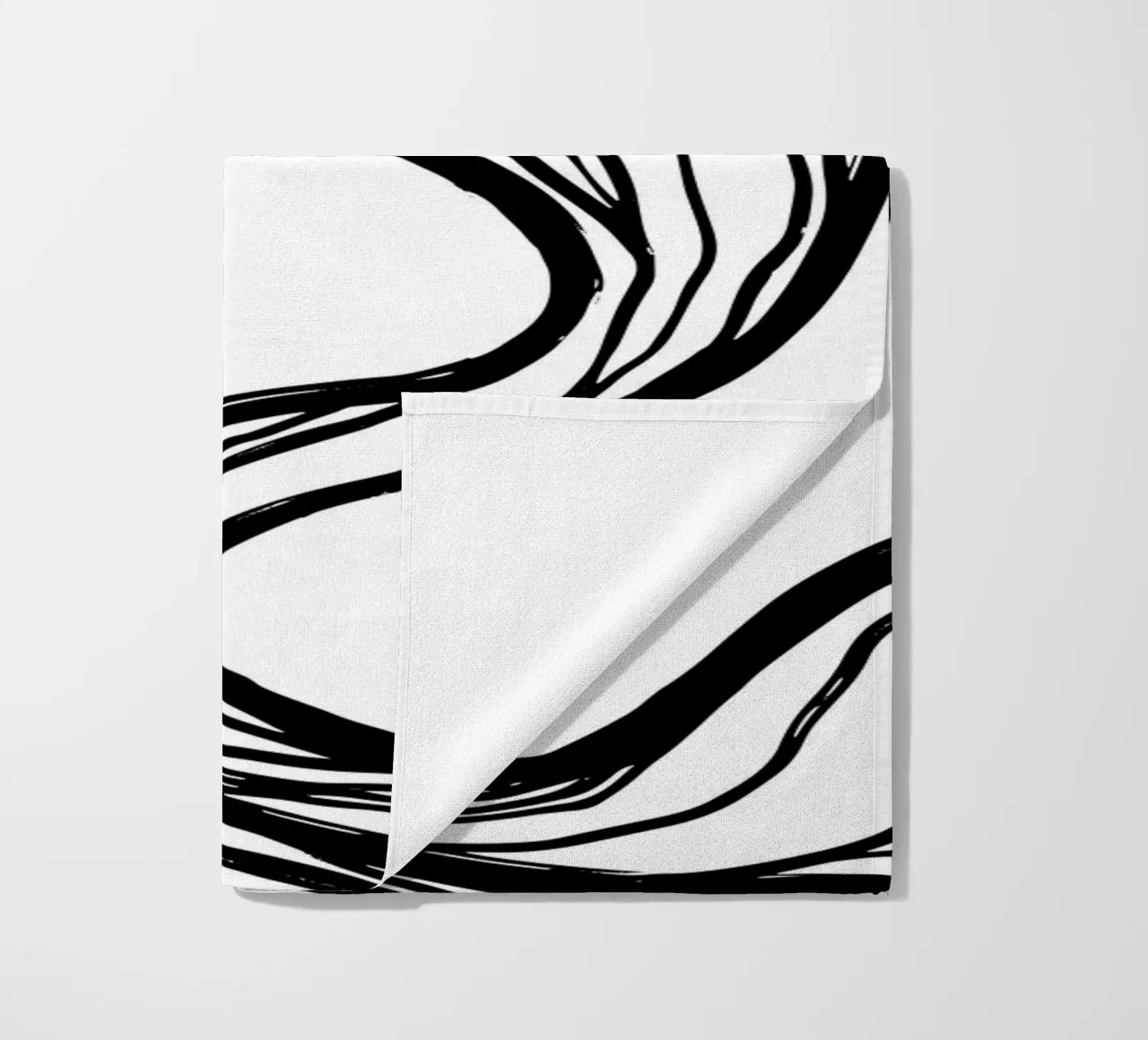 Line art design organico - minimale e moderno telo mare da Whole©